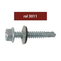 SURUBURI PERFORATOARE RAL3011-BORDO 4.8X35MM, 250/SET
