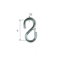 Cârlig zincat 4mm x 32mm pentru asamblare - cârlige de calitate superioară