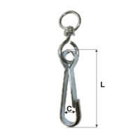 Clema de fixare cu inel 18.0x100mm pentru asamblare lanțuri și cabluri