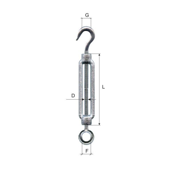 Întinzător cârlig inel 5mm / 7/8mmx70mm - echipamente pentru asamblare Întinzător cârlig inel 5mm / 7/8mmx70mm - echipamente pentru asamblare
