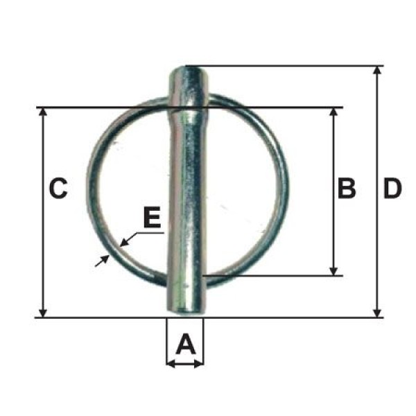 Siguranta bolt cu inel 6.0x54mm - asamblare lanturi si cabluri Siguranta bolt cu inel 6.0x54mm - asamblare lanturi si cabluri