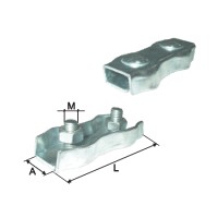Brida fixare dubla m4 - dimensiune 7x35mm pentru asamblare