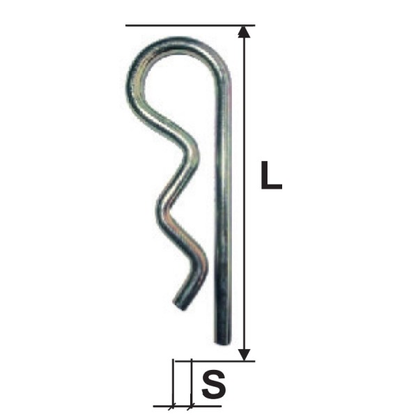 Siguranța splint arcuată 3.0mm / 70mm pentru asamblare lanturi și cabluri Siguranța splint arcuată 3.0mm / 70mm pentru asamblare lanturi și cabluri