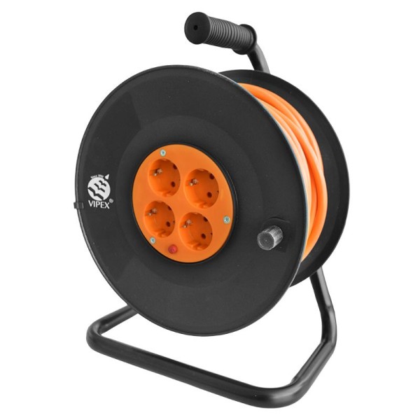 Tambur prelungitor electric 3x1.5mm 15m cu 4 cai