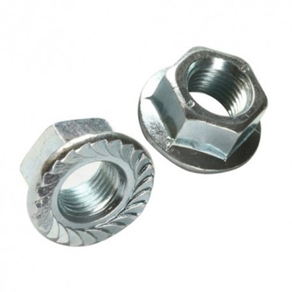 Piulițe zincate hexagonale cu flanșă m10, set de 500 Piulițe zincate hexagonale cu flanșă m10, set de 500