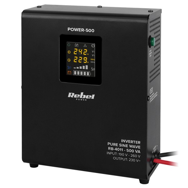 UPS DE PERETE CU SINUS PUR - 12V / 500VA / 300W UPS DE PERETE CU SINUS PUR - 12V / 500VA / 300W