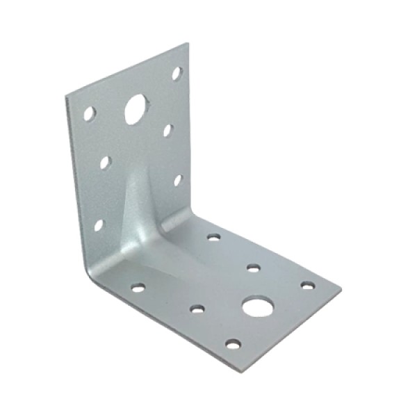 Colțar metalic ranforsat 3 mm 70x70x55 mm pentru asamblare