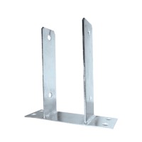 Suport tip u cu placă 81x60x150x200mm, grosime 5mm, conectori lemn