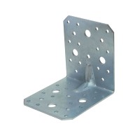 Coltar metalic ranforsat 2.5/100x100x90mm pentru asamblare durabilă