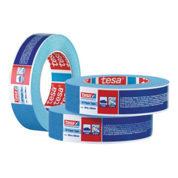 Banda adeziva mascare uv rezistenta 30mm/50m - protecție și versatilitate