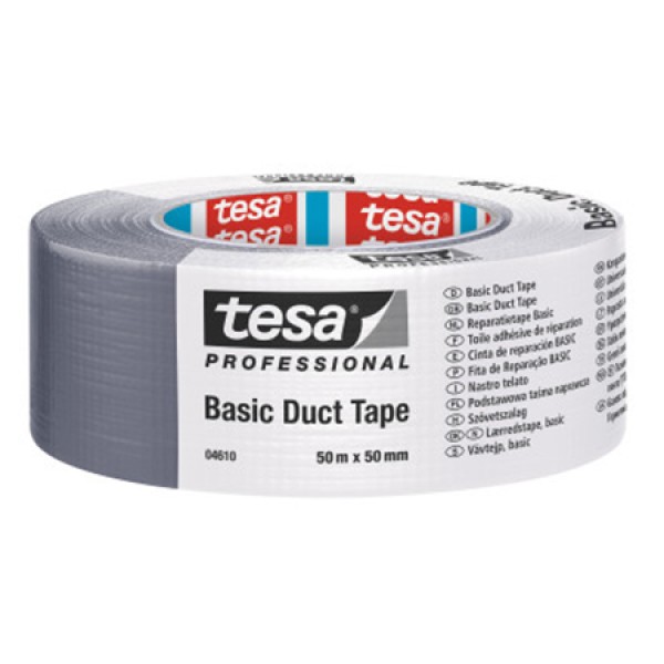 Banda adeziva reparare 50mm x 25m - argintiu pentru construcții