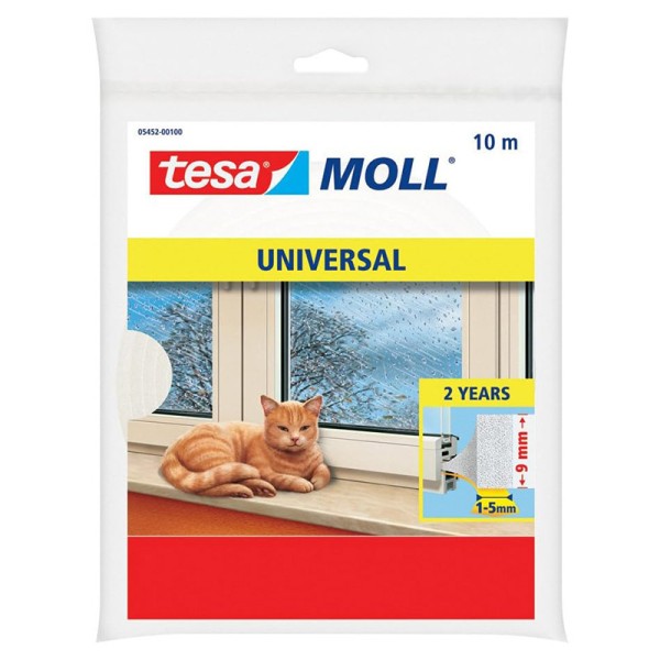 Profil etansare burete 1-5mm, 9mm/10m, alb - soluție eficientă pentru etanșare