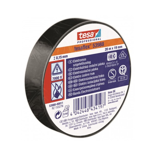 Banda adeziva izolatoare 50mm / 25m - negru - soluția ideală pentru construcții