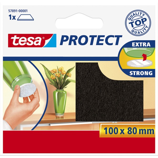 Protectie antizgaraieturi dreptunghi - 80x100mm, maro pentru locuinta