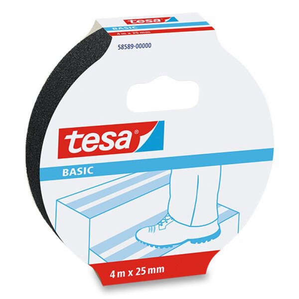 BANDA ADEZIVA ANTIDERAPANTA BASIC 25MM / 4M - NEGRU