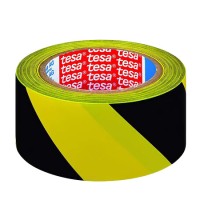 Banda adeziva marcare 50mm / 33m - galben/negru pentru constructie