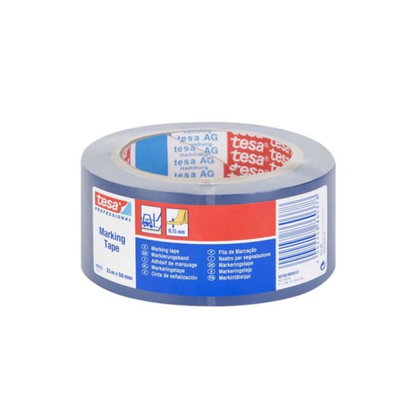 Banda adeziva marcare 50mm / 33m - albastru/albastru Banda adeziva marcare 50mm / 33m - albastru/albastru