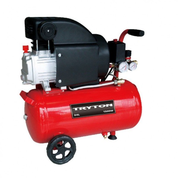 Compresor de aer cu ulei 1500w, 24l, 206l/min, 8 bar Compresor de aer cu ulei 1500w, 24l, 206l/min, 8 bar