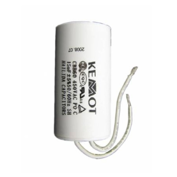 Condensator motor cu fir conector 15.00uf / 450v - performanță și fiabilitate