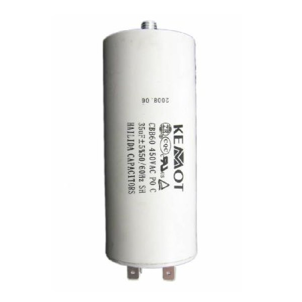 Condensator motor cu surub conector 35uf / 450v pentru aplicații electrice