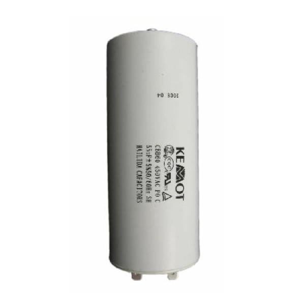 Condensator motor cu surub conector 55uf 450v pentru aplicații electrice Condensator motor cu surub conector 55uf 450v pentru aplicații electrice