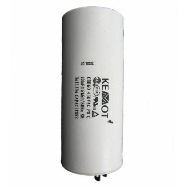 Condensator motor cu surub conector 100uf / 450v pentru aplicatii electrice Condensator motor cu surub conector 100uf / 450v pentru aplicatii electrice