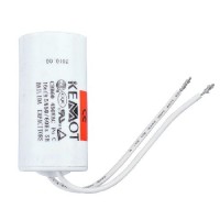 Condensator motor 8.00µf / 450v cu fir conector - fiabilitate și performanță