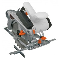 Fierăstrău circular manual 185mm 1500w cu ghidaj laser și disc inclus
